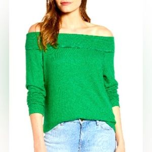 GIBSONLOOK x Living in Yellow Mary Fleece Off the Shoulder Top